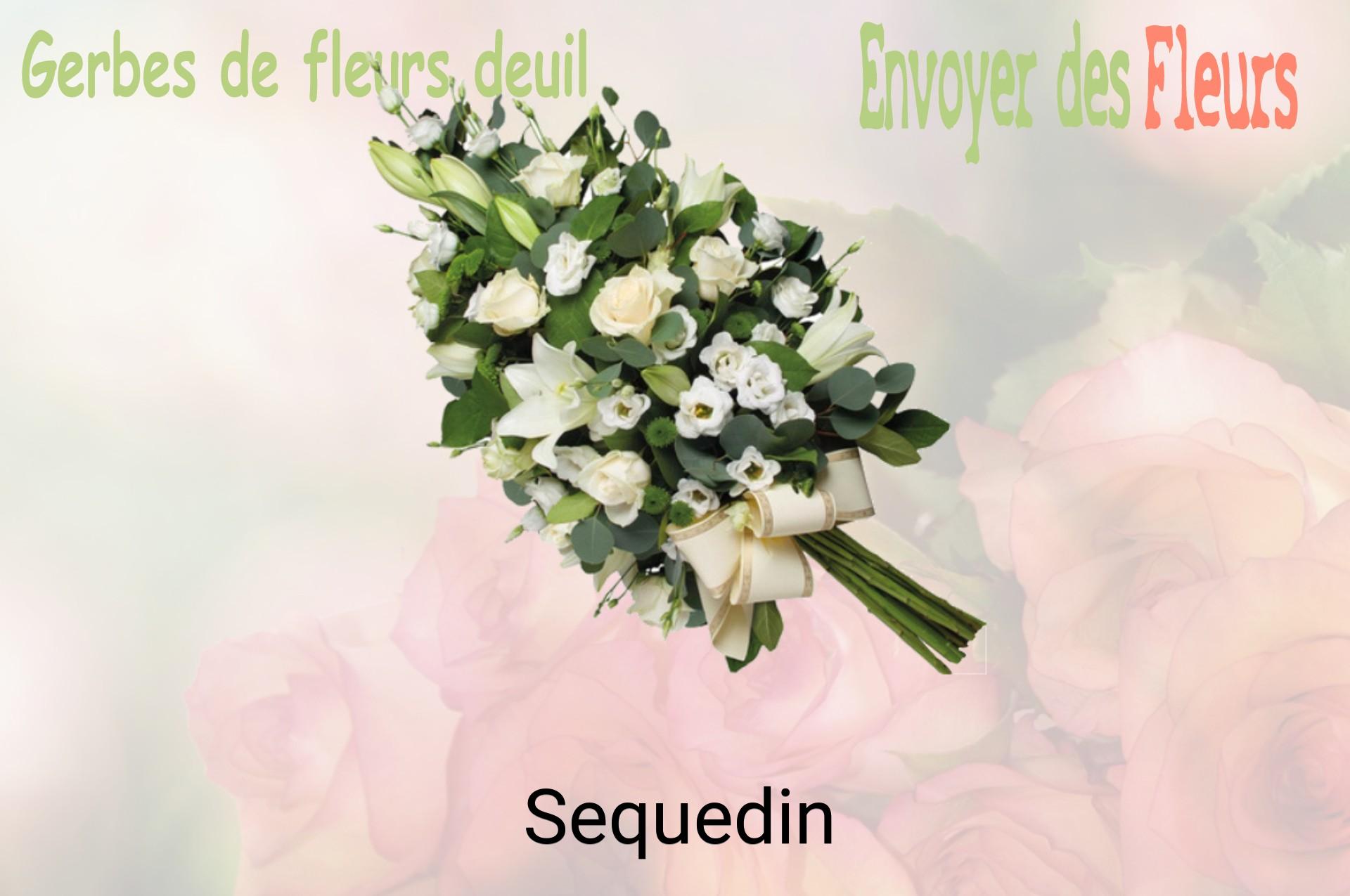 Gerbe de fleurs de deuil livrée à Sequedin